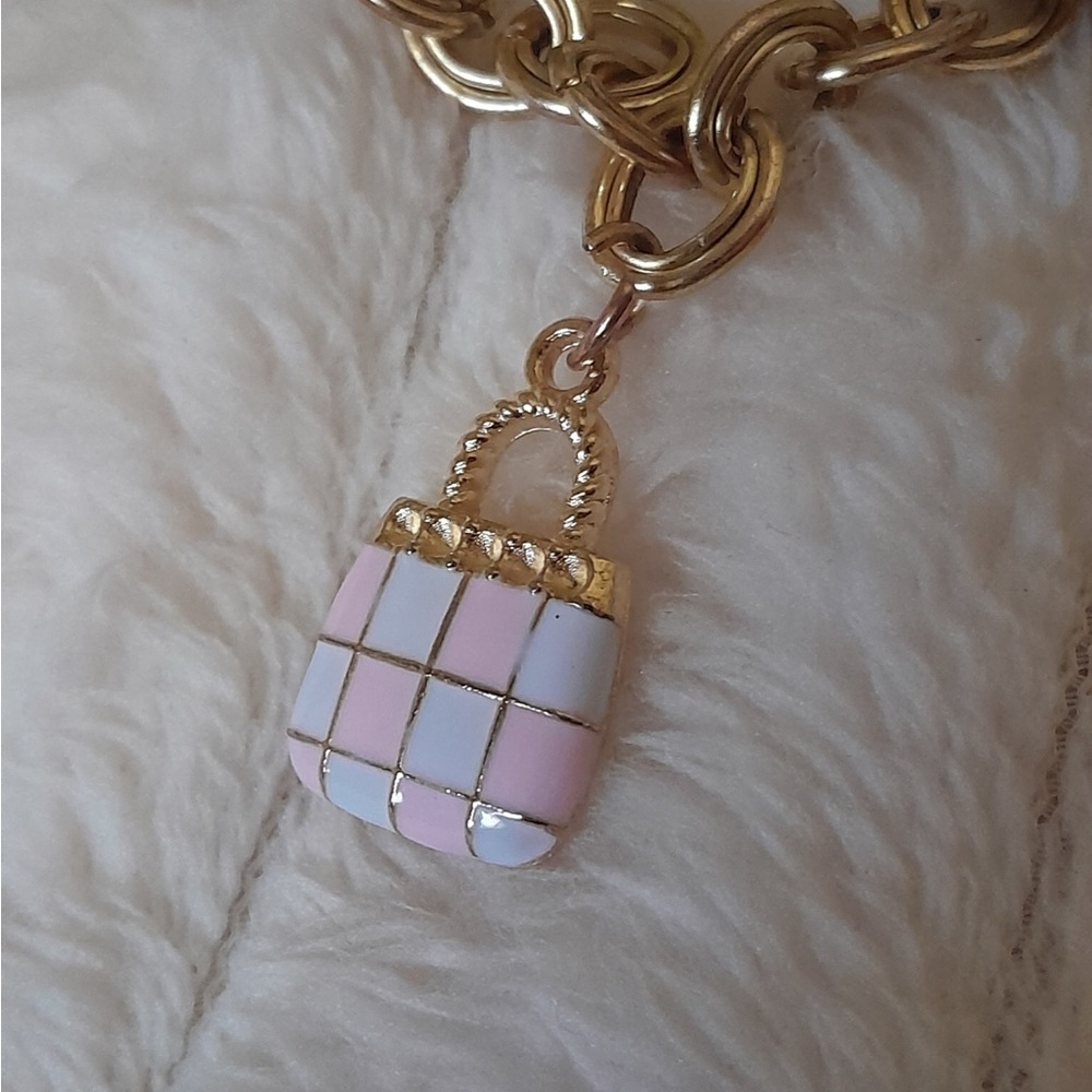 Enamel 6pcs Mini Purse Bag Charms / Keychain - Perfect for DIY Multicolor - Picture 3 of 8